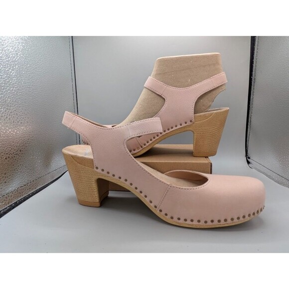 Dansko Taytum Milled Nubuck Heeled Sandals Blush Size EU40/US 9.5 - Picture 4 of 10
